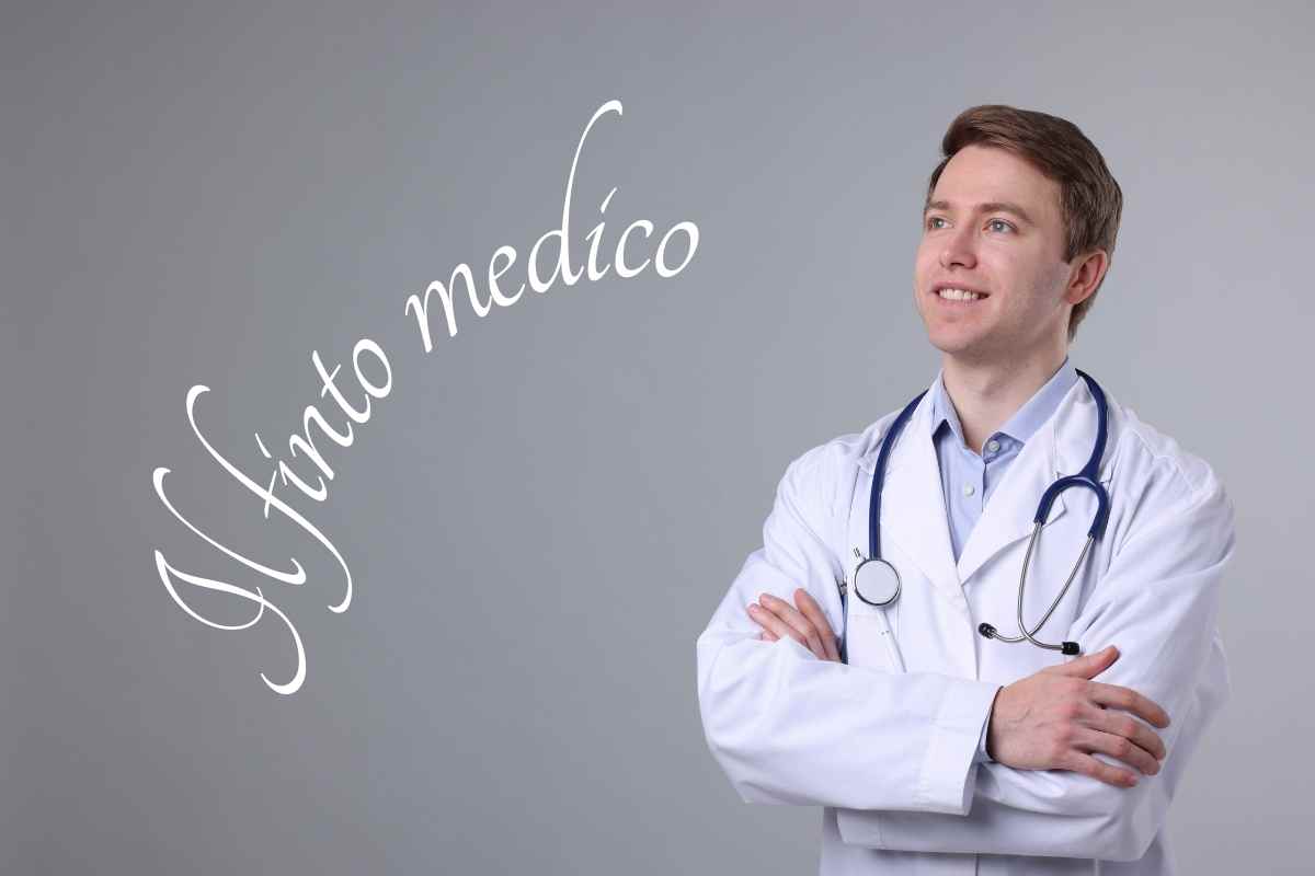 un dottore in camice bianco con stetoscopio