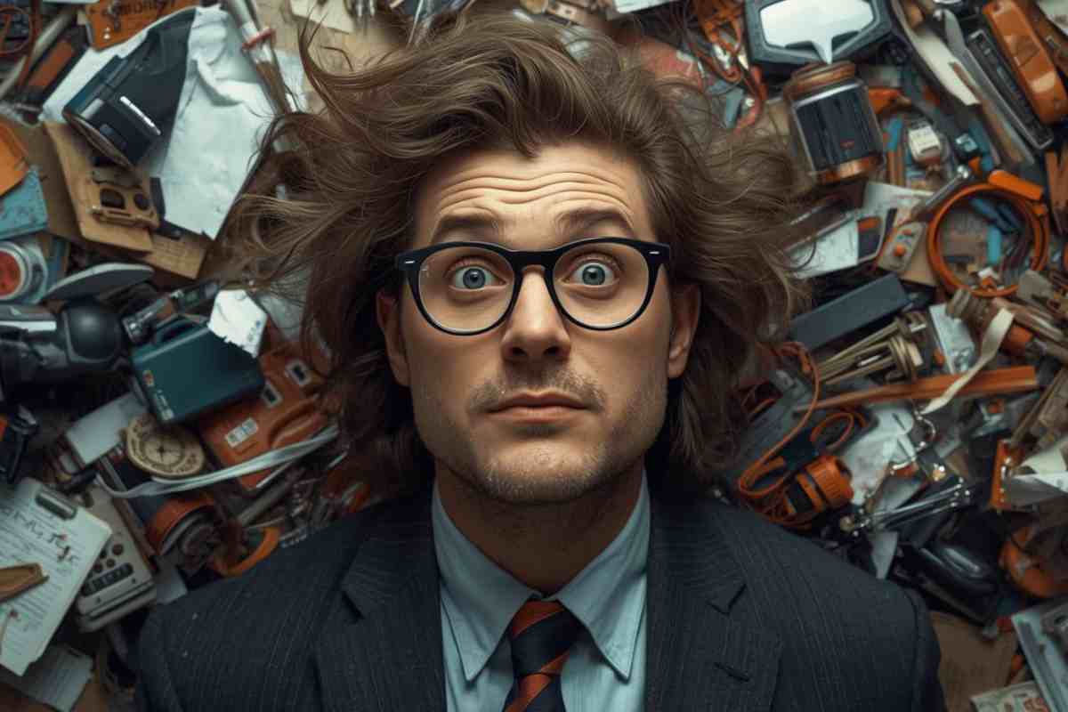 disordine dietro una persona intelligente