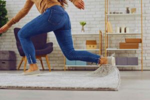 inciampare sul tappeto